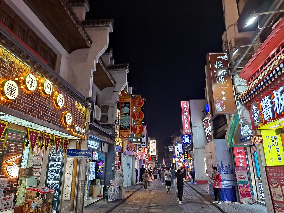 长沙老街夜景实拍
